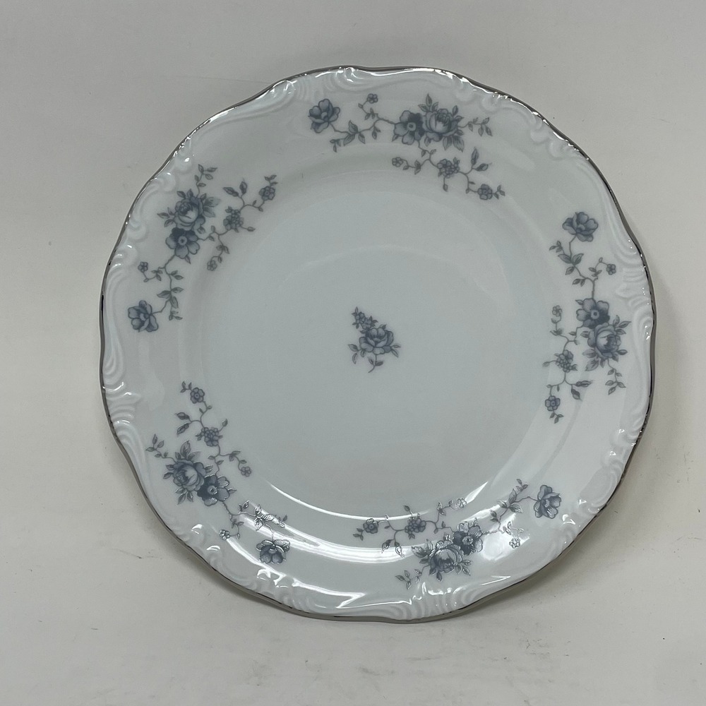 Johann‎ Haviland Blue Garland Bread Butter Plate 6 inch Bavaria Germany Platinum